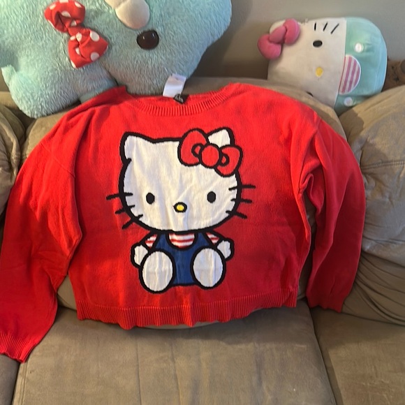 Sanrio Sweaters - Sanrio Red Hello Kitty Knit Top